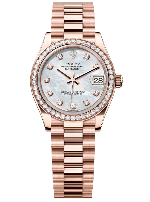 2026 - Datejust 31 Oyster, 31 mm, Everose gold and diamonds Reference 278285RBR