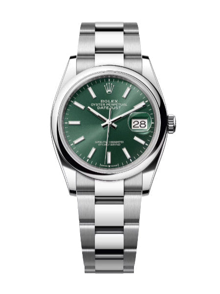 2026 -Rolex Datejust 36 – Mint Green Dial – Ref. 126200