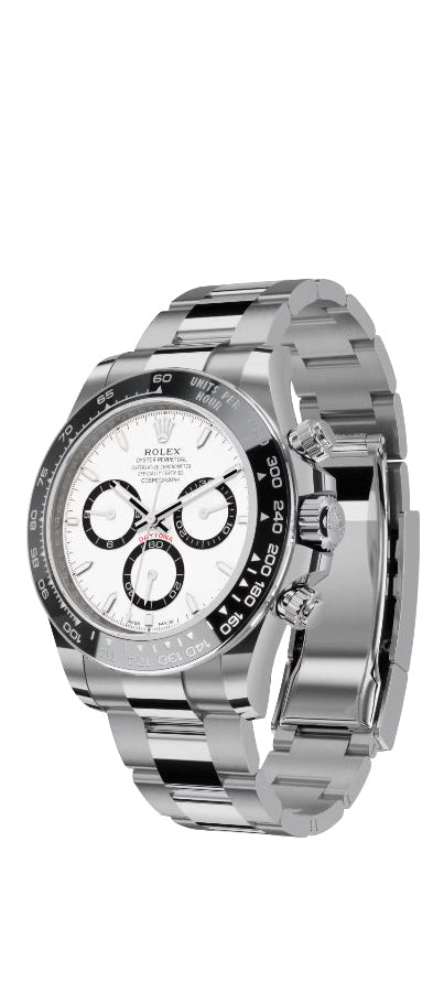 Rolex Oystersteel Cosmograph Daytona Watch - PANDA - White Index Dial - Oyster Bracelet - 126500ln - 2025