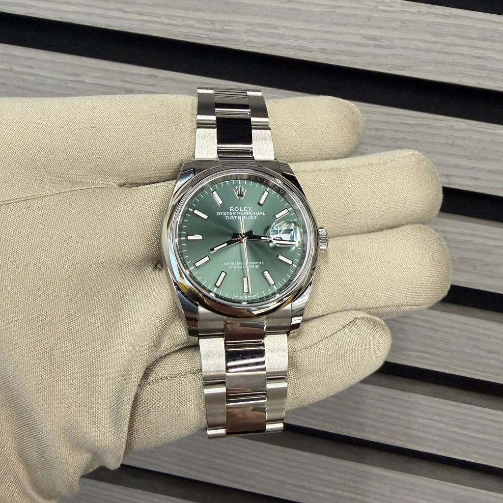 2026 -Rolex Datejust 36 – Mint Green Dial – Ref. 126200