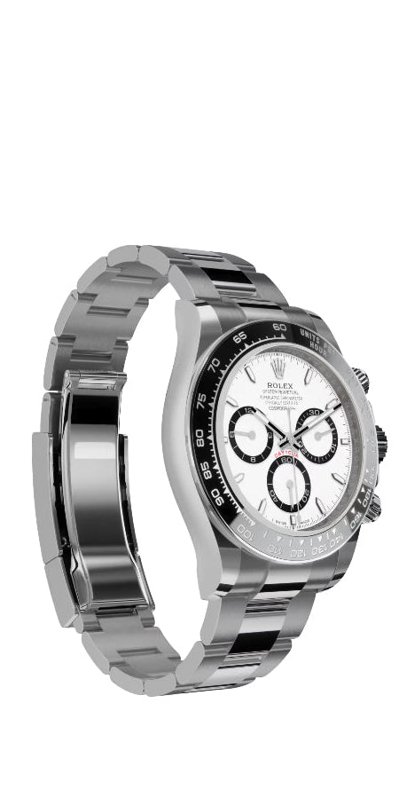 Rolex Oystersteel Cosmograph Daytona Watch - PANDA - White Index Dial - Oyster Bracelet - 126500ln - 2025