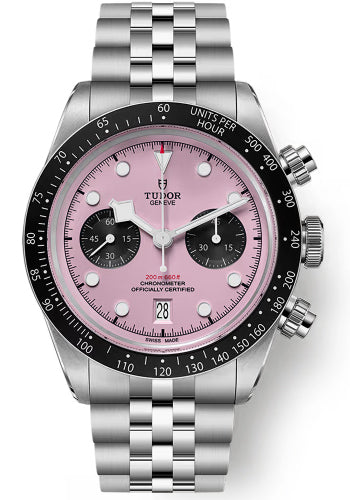 2026 Tudor 79360N Black Bay Chrono Pink Dial Jubilee Bracelet Complete Set